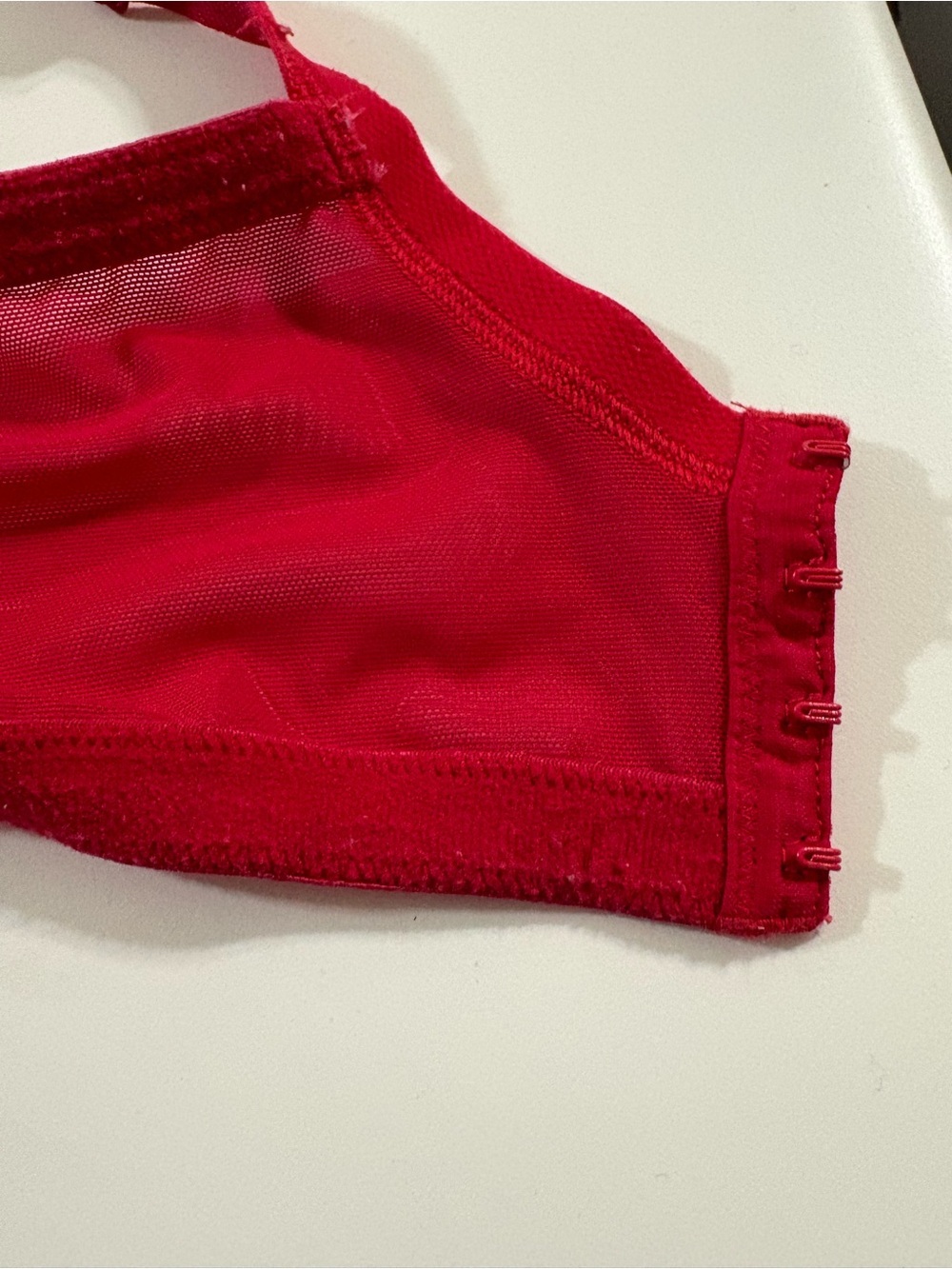 Cacique Red Lace size 44DDD Underwire Bra with Floral Detail - Picture 8 of 9
